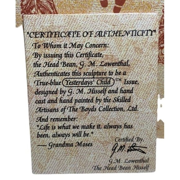 The Boyds Bears Yesterdays Child Figurine "The Amazing Bailey Magic Show At 4" L - Picture 4 of 4